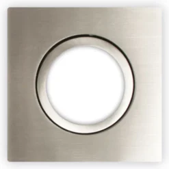 Scan Products Luna Quick Install frontring, firkantet, børstet aluminium