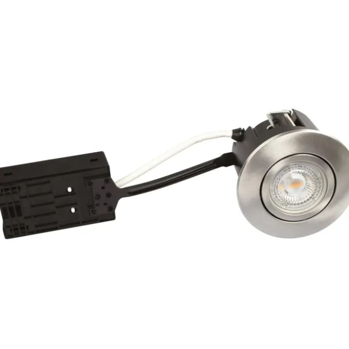 Scan Products Luna Quick Install indbygningsspot, 4000K, børstet aluminium, 10-pak