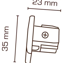Scan Products Mita 1F endestykke, hvid