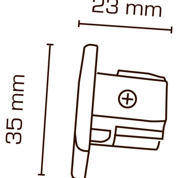 Scan Products Mita 1F endestykke, hvid