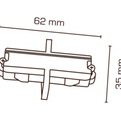 Scan Products Mita 1F mini midtertilslutning, hvid