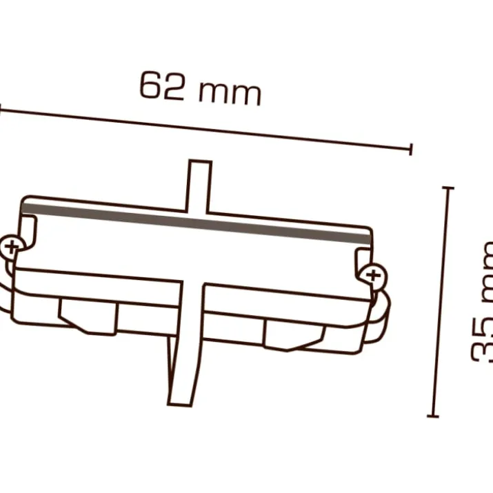 Scan Products Mita 1F mini midtertilslutning, hvid