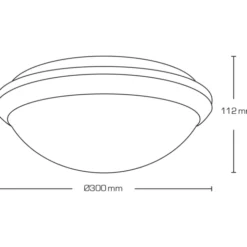 Scan Products reserveskærm til Clara plafond