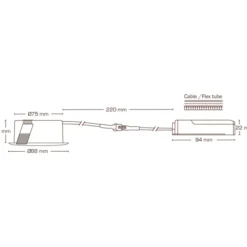 Scan Products Sabina Low Profile Fixed indbygningsspot, mat hvid, 3000K