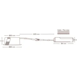 Scan Products Sabina Low Profile indbygningsspot, mat hvid, 2700K