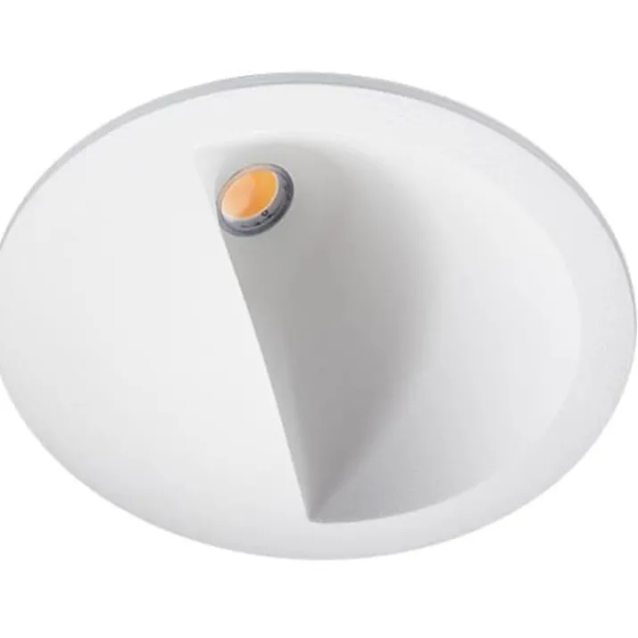 SG Armaturen Junistar asymmetrisk indbygningsspot, hvid