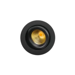 SG Armaturen Junistar Gyro indbygningsspot, 2000-2800K, sort