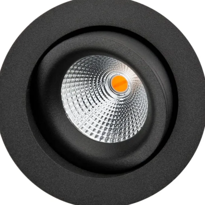 SG Armaturen Junistar Isosafe indbygningsspot, sort