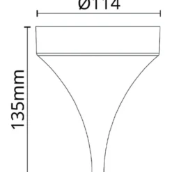 SG Bell baldakin m. tragt, hvid