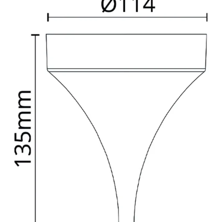 SG Bell baldakin m. tragt, hvid