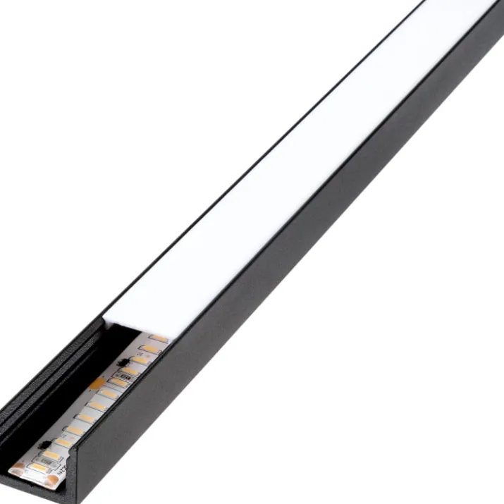 SG StripLine 1,8m LED skinne, påbyg, sort