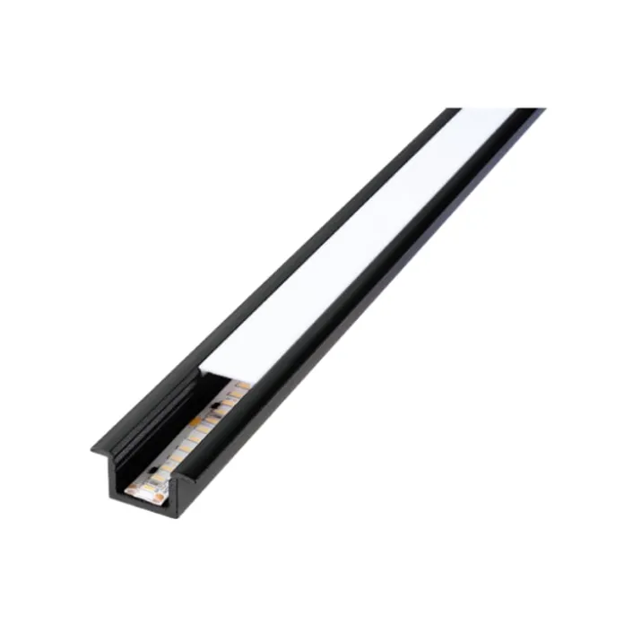 SG StripLine 1,8m LED skinne til indbyg, sort
