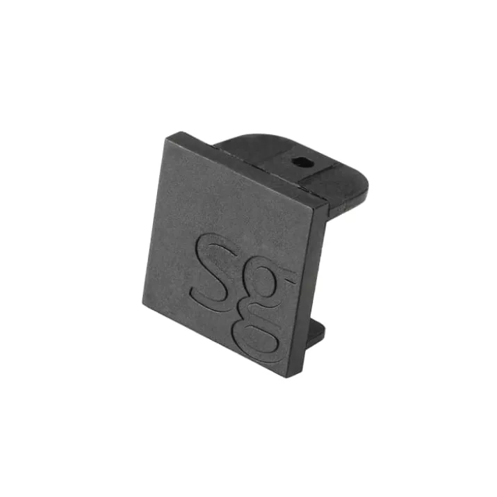 SG Zip 1F endestykke, sort