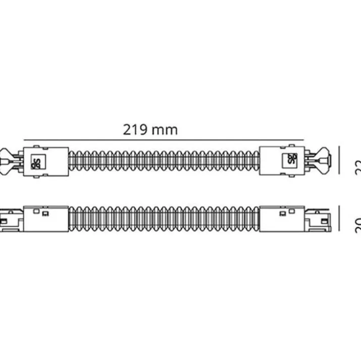 SG Zip 3F flex midterstykke, hvid