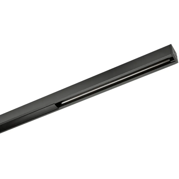 SG Zip 1F strømskinne, sort, 2 meter