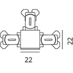 SG Zip 1F T-stykke, sort