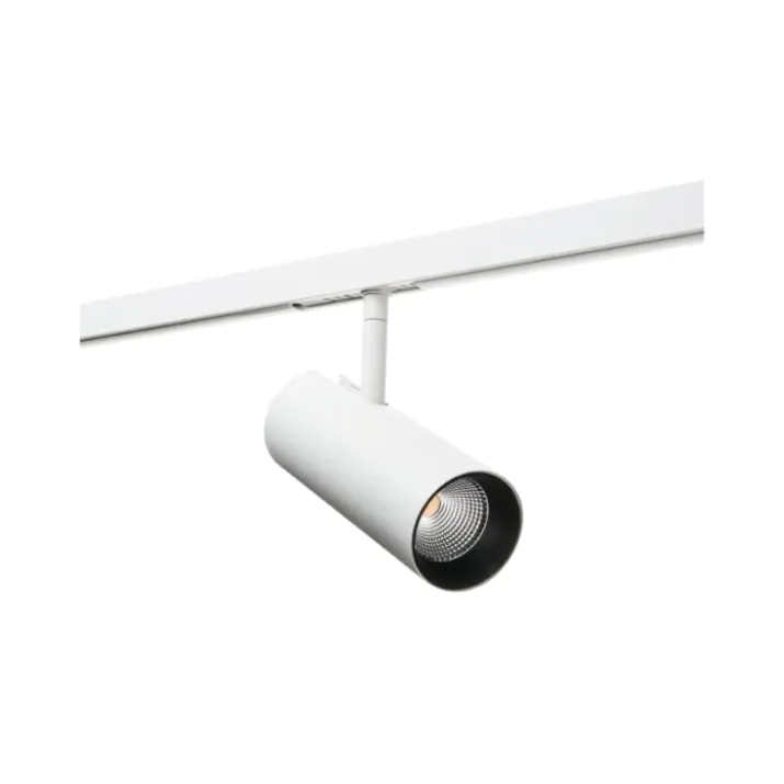 SG Zip Tube Mini 1F skinnespot, justerbar hvid, hvid