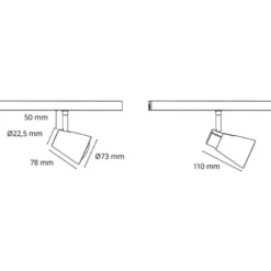 SG Zip Zoom 1F skinnespot, justerbar hvid, sort