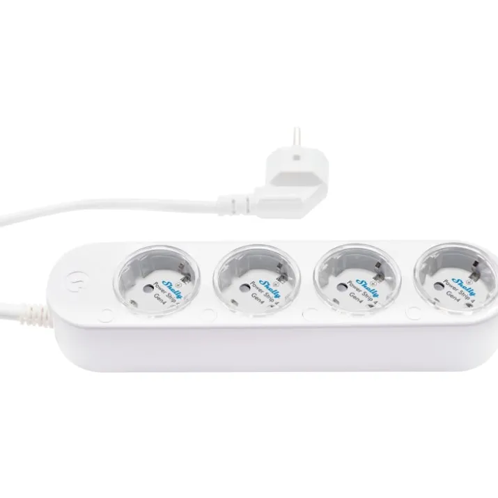 Shelly Gen4 stikdåse, Wi-Fi & Zigbee, hvid