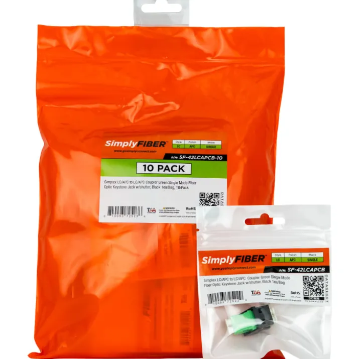 Simplyfiber Keystone LC/APC til LC/APC SM 10-pak