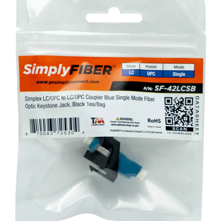 Simplyfiber Keystone LC/UPC til LC/UPC SM