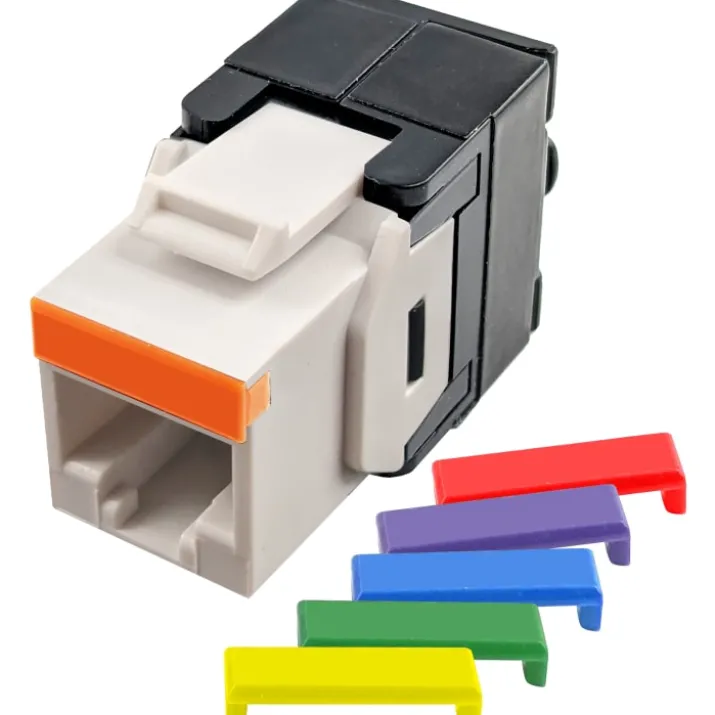 Simply45 RJ45 Keystone konnektor CAT5E, uskærmet , hvid
