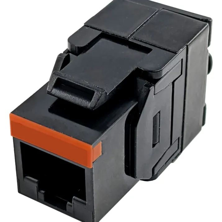Simply45 RJ45 Keystone konnektor CAT5E, uskærmet , sort