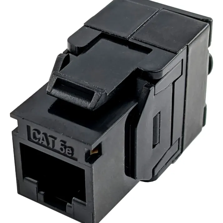 Simply45 RJ45 Keystone konnektor CAT5E, uskærmet , sort