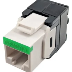Simply45 RJ45 Keystone konnektor, CAT6A/6, uskærmet, hvid