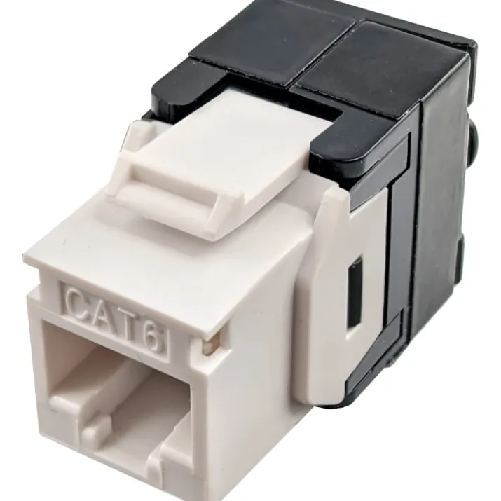 Simply45 RJ45 Keystone konnektor, CAT6A/6, uskærmet, hvid