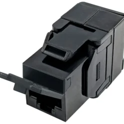 Simply45 RJ45 Keystone konnektor, CAT6A/6, uskærmet, sort