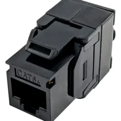 Simply45 RJ45 Keystone konnektor, CAT6A/6, uskærmet, sort