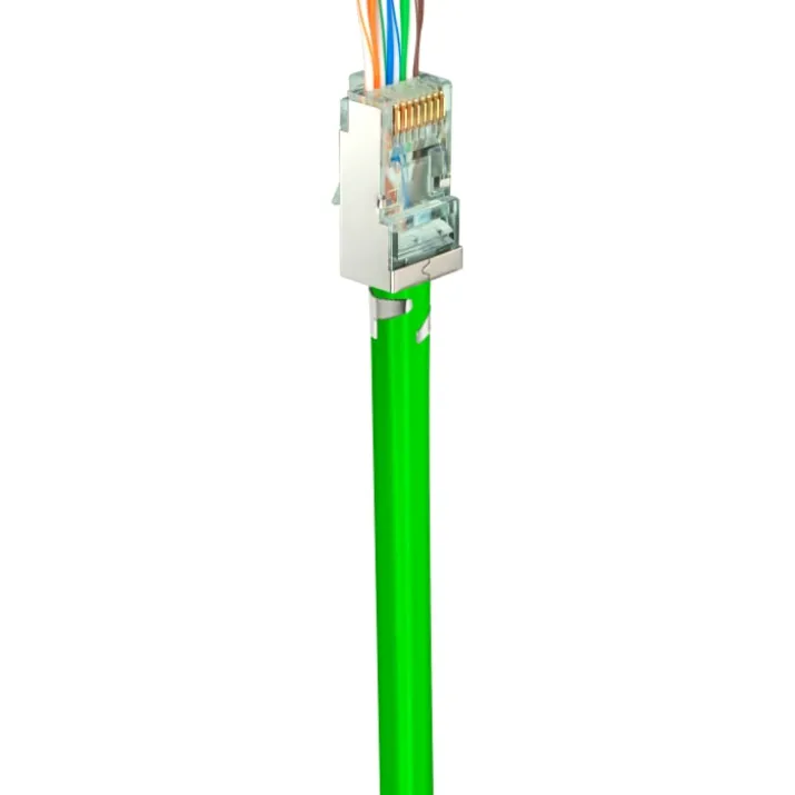 Simply45 RJ45 netværksstik, CAT6, CAP45, skærmet, 50 STK