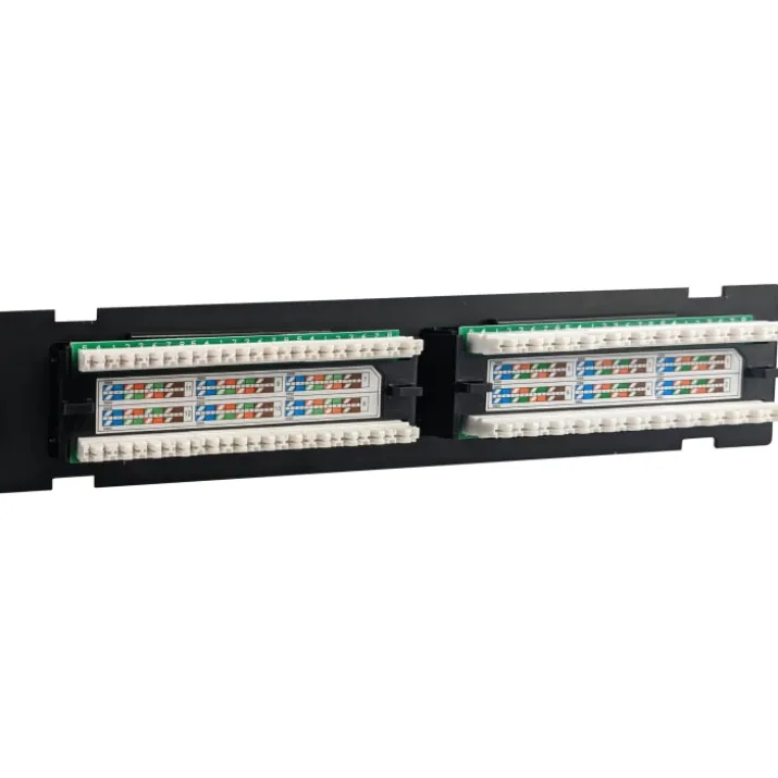 Simply45 RJ45 Patchpanel 12 port loaded, CAT6, til væg