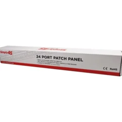 Simply45 RJ45 Patchpanel Rack 24 Port, unloaded, skærmet