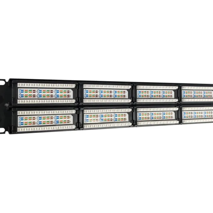 Simply45 RJ45 Patchpanel Rack 24 Porte loaded, CAT6, uskærmet