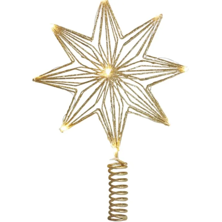 Sirius Chloe topstjerne med lys, guld