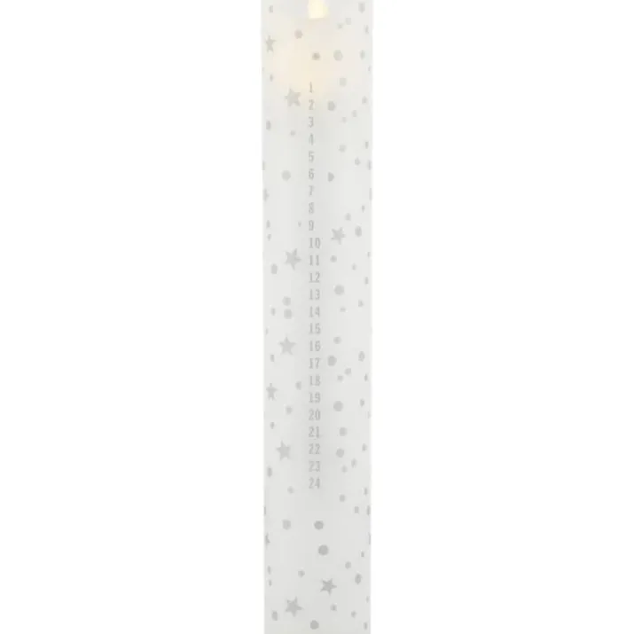 Sirius LED kalenderlys, rustik sølv