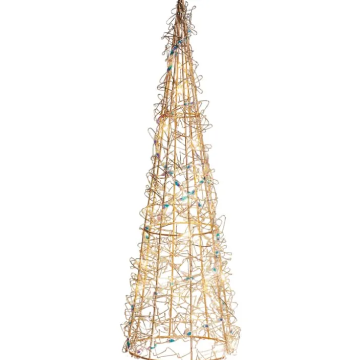 Sirius metal juletræ med lys, 40 cm