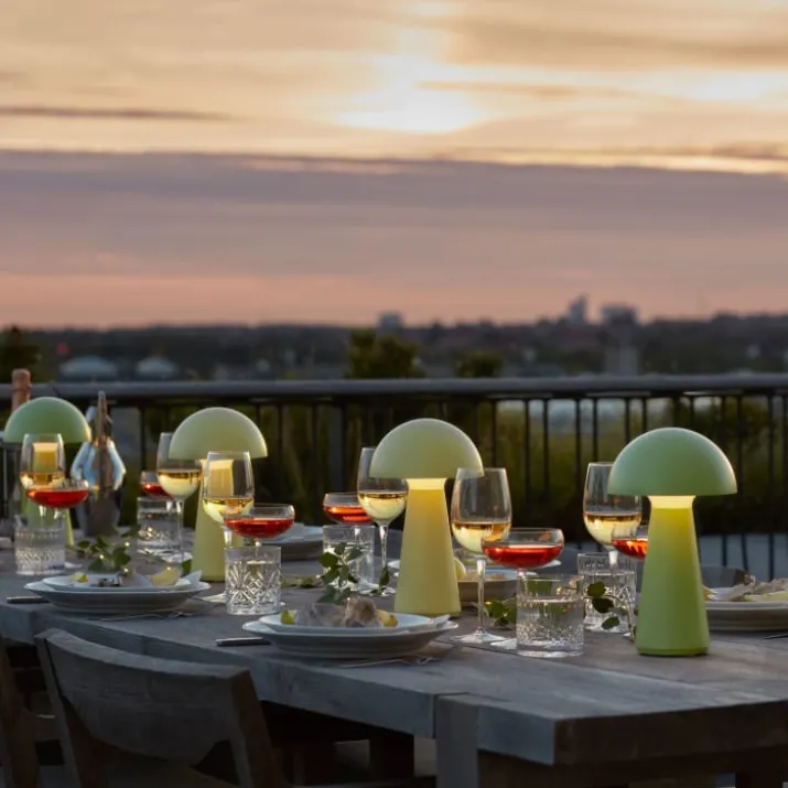 Sirius Sam genopladelig bordlampe, gul