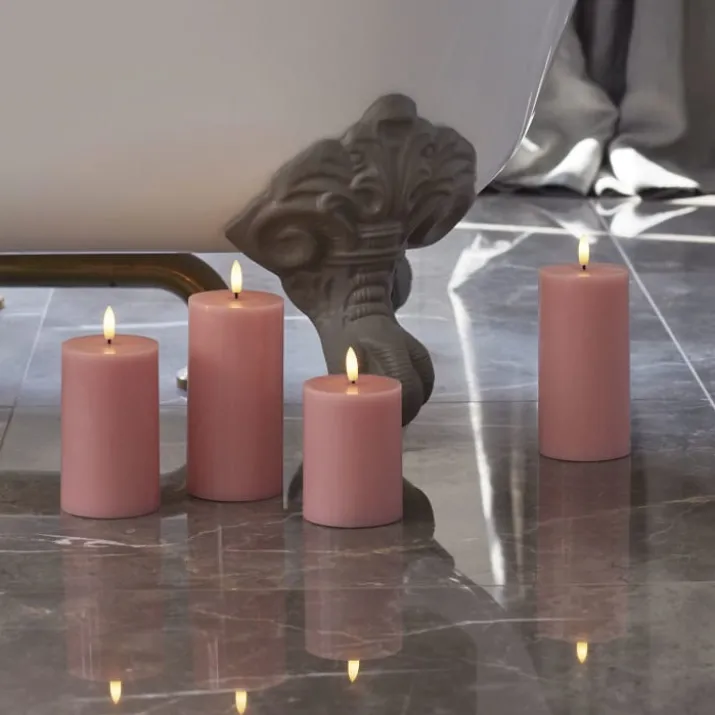 Sirius Sille LED bloklys, batteri, lyserød