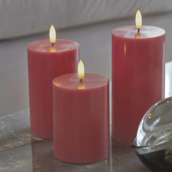 Sirius Sille LED bloklys, batteri, rosa
