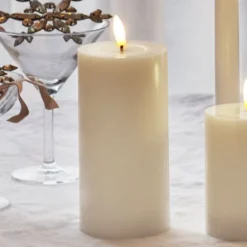 Sirius Sille LED bloklys, batteri, råhvid, H15 cm