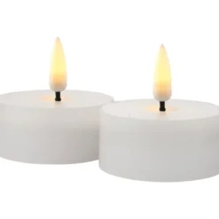 Sirius Sille LED fyrfadslys, batteri, hvid