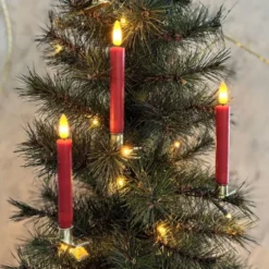 Sirius Sille LED juletræslys, rød, 10-pak