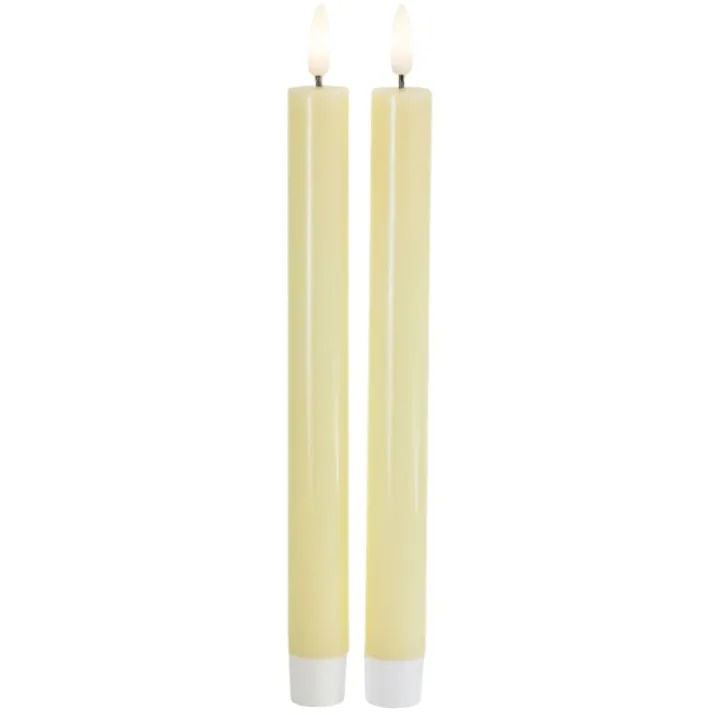 Sirius Sille LED kronelys, batteri, gul