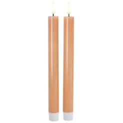 Sirius Sille LED kronelys, batteri, orange