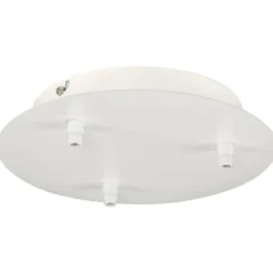 SLV Fitu rund loftroset til 3 lamper, hvid