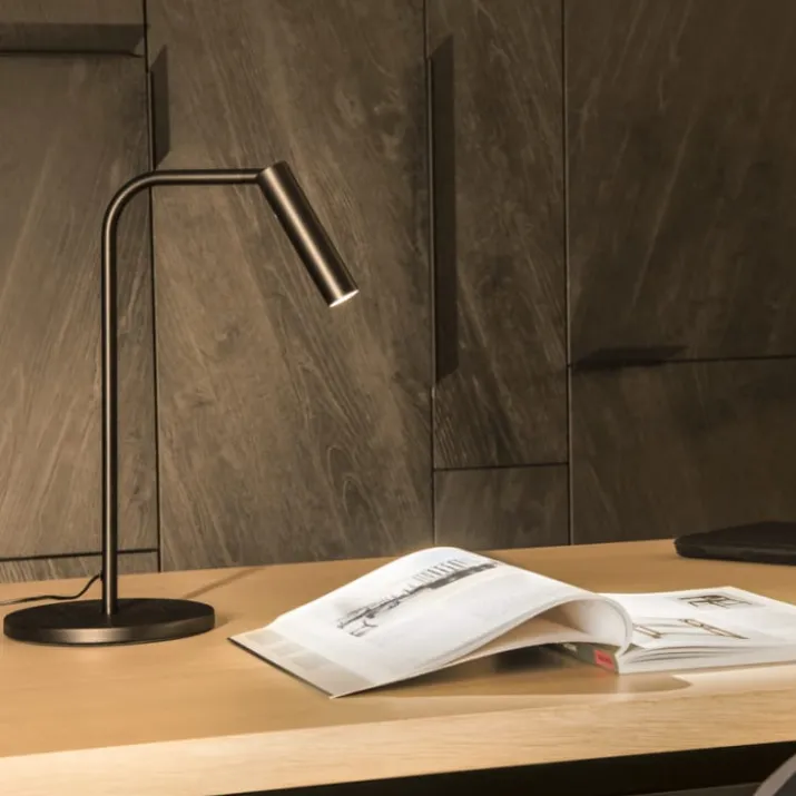 SLV Karpo bordlampe med touch, 6,5W LED, sort