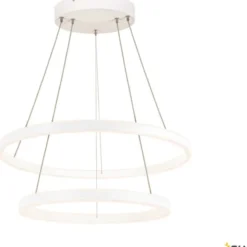 SLV One Double pendel, hvid, Ø60 cm